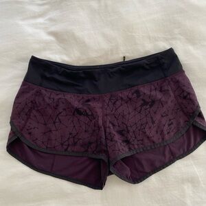 Purple Lululemon Speed Short - size 4